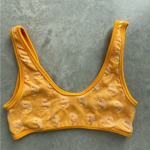 Orange bra top